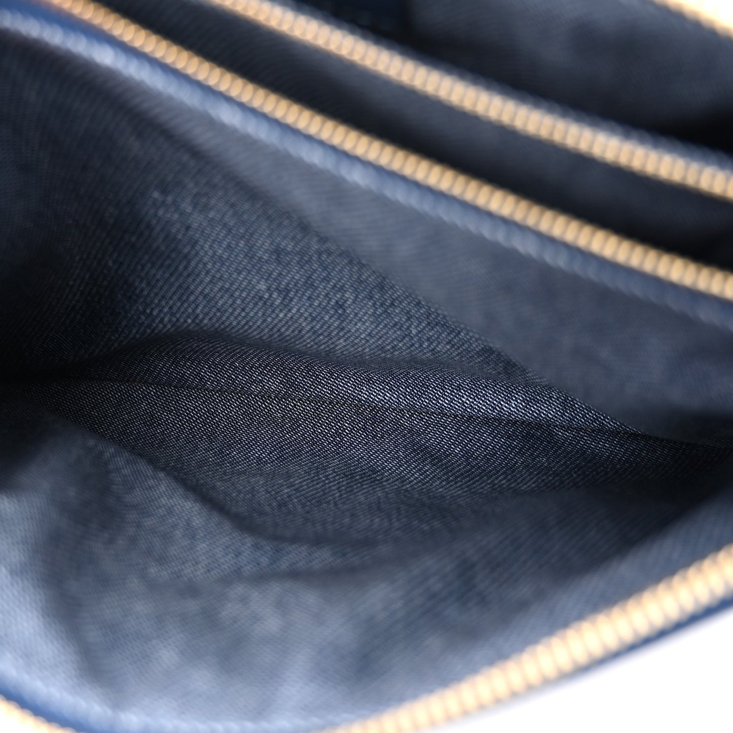 Lambskin Embossed Monogram Coussin PM Denim Blue