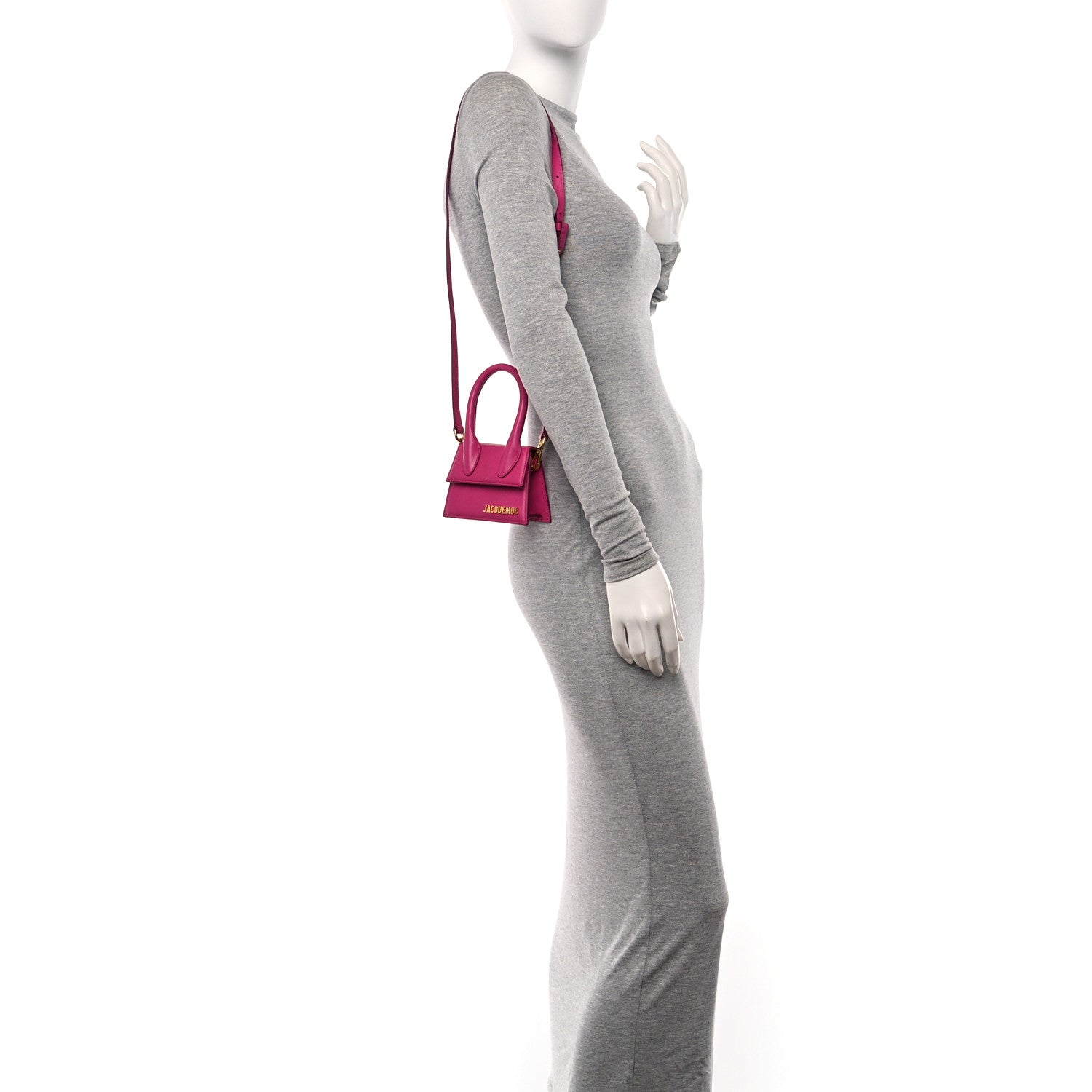 Jacquemus Smooth Calfskin Le Chiquito Dark Pink 2 of 10