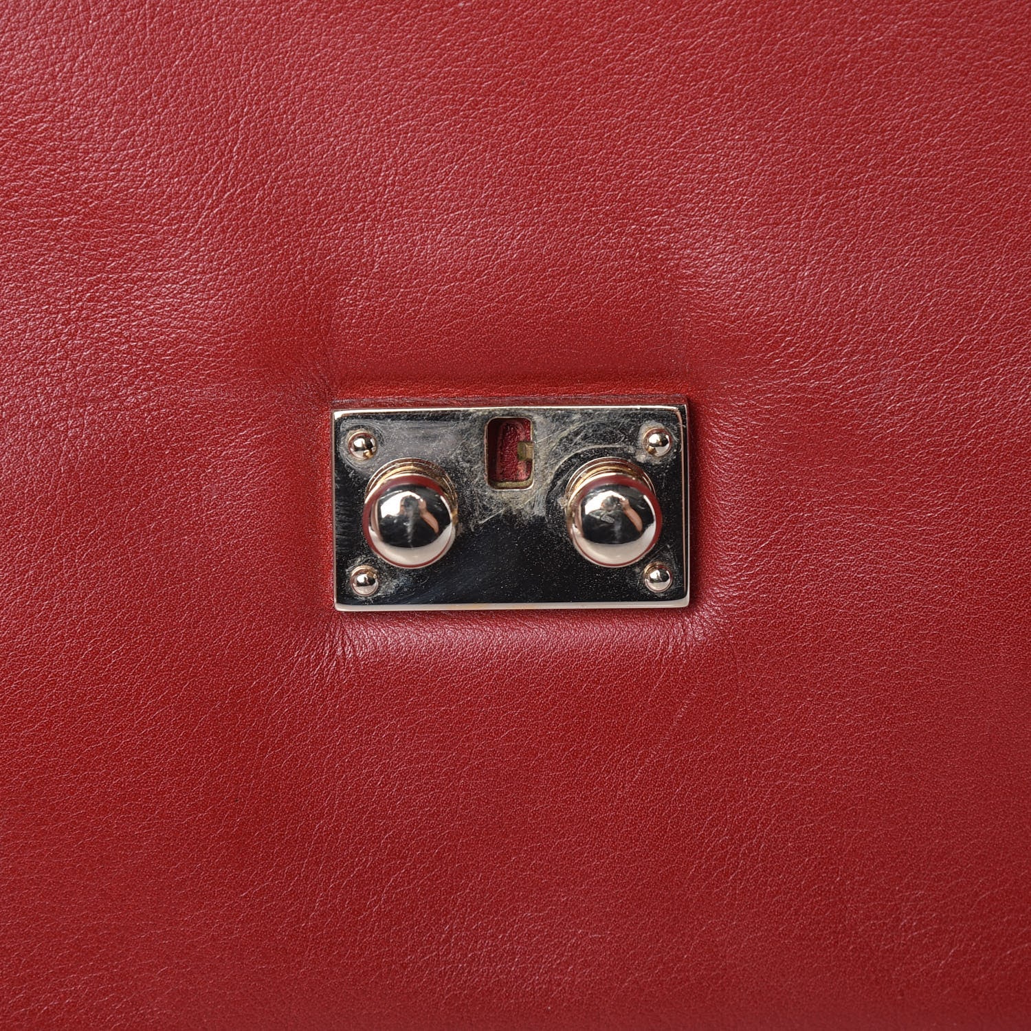Valentino Garavani Vitello Large Glam Lock Rockstud Flap Red 9 of 18