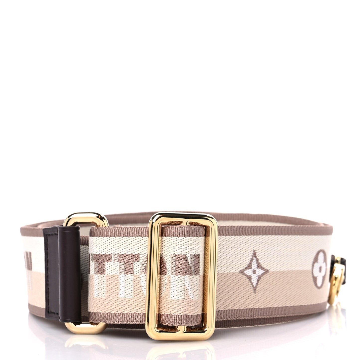 Jacquard Speedy Bandouliere 20 Shoulder Strap Beige Brown