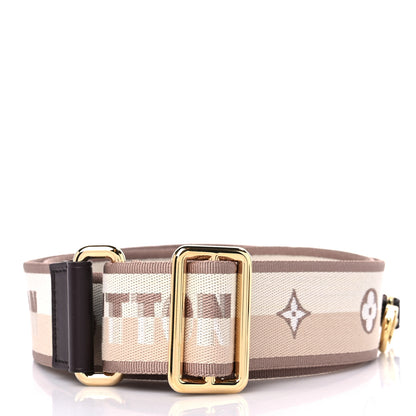 Louis Vuitton Jacquard Speedy Bandouliere 20 Shoulder Strap Beige Brown 2 of 3