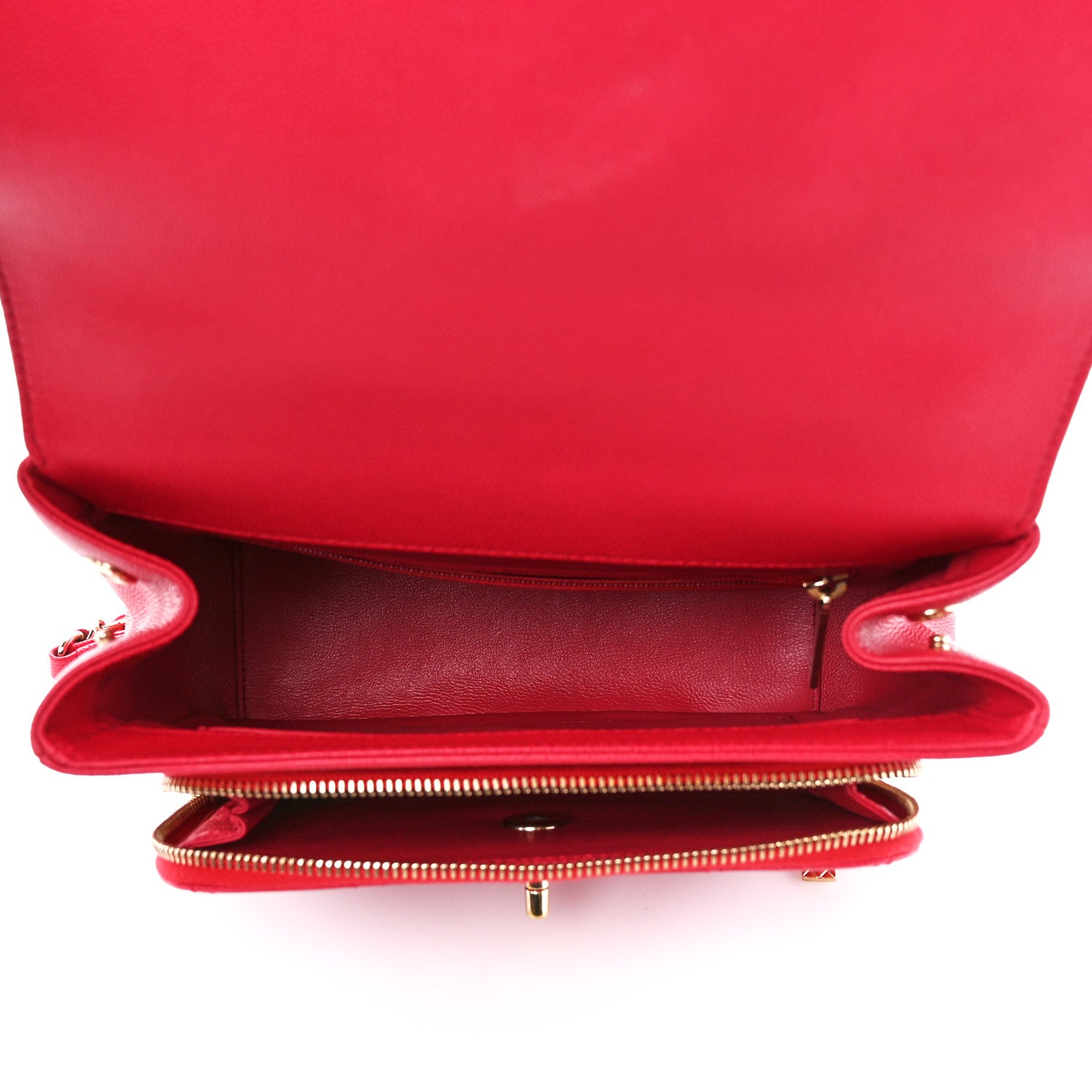 Chanel Caviar Quilted Medium Business Affinity Flap Red 5 of 11
