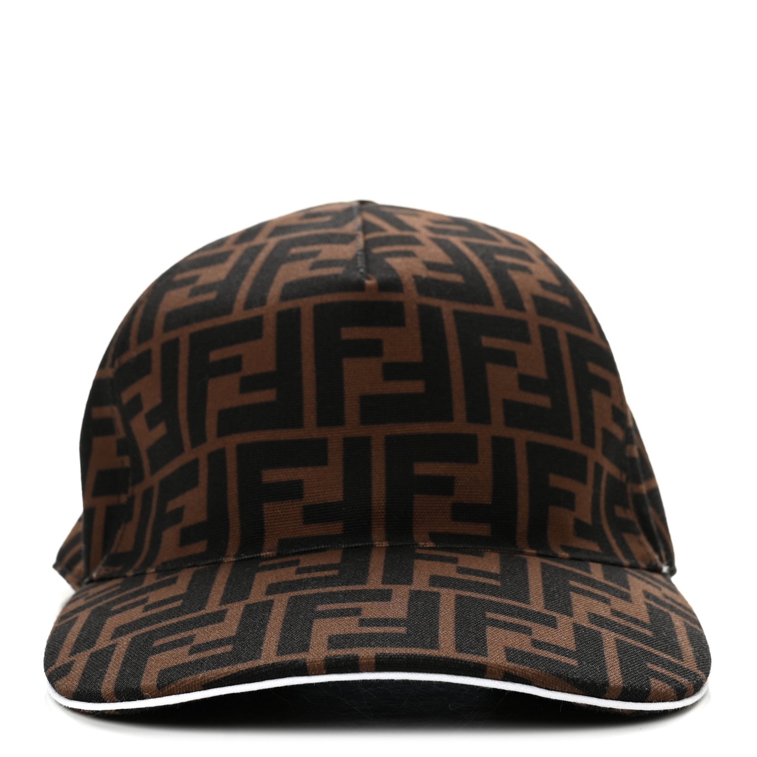 Fendi Canvas FF Reloaded Baseball Hat Tobacco White 1981861