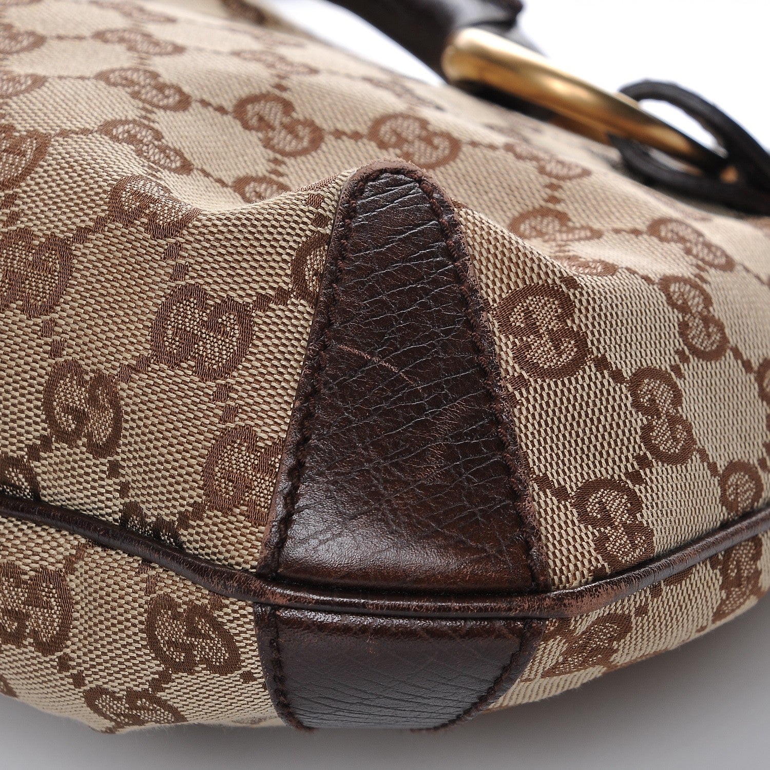 Gucci Monogram Horsebit Hobo Brown 3 of 12