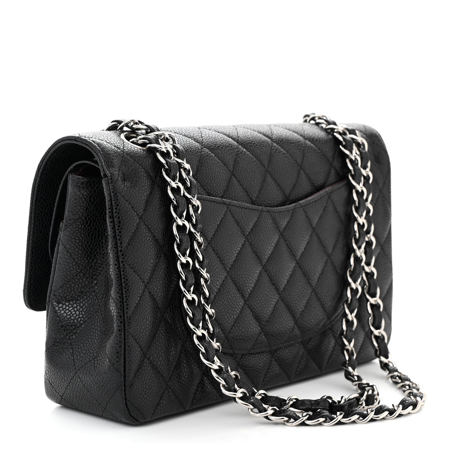 Chanel Caviar Quilted Medium Double Flap Black 3 of 10