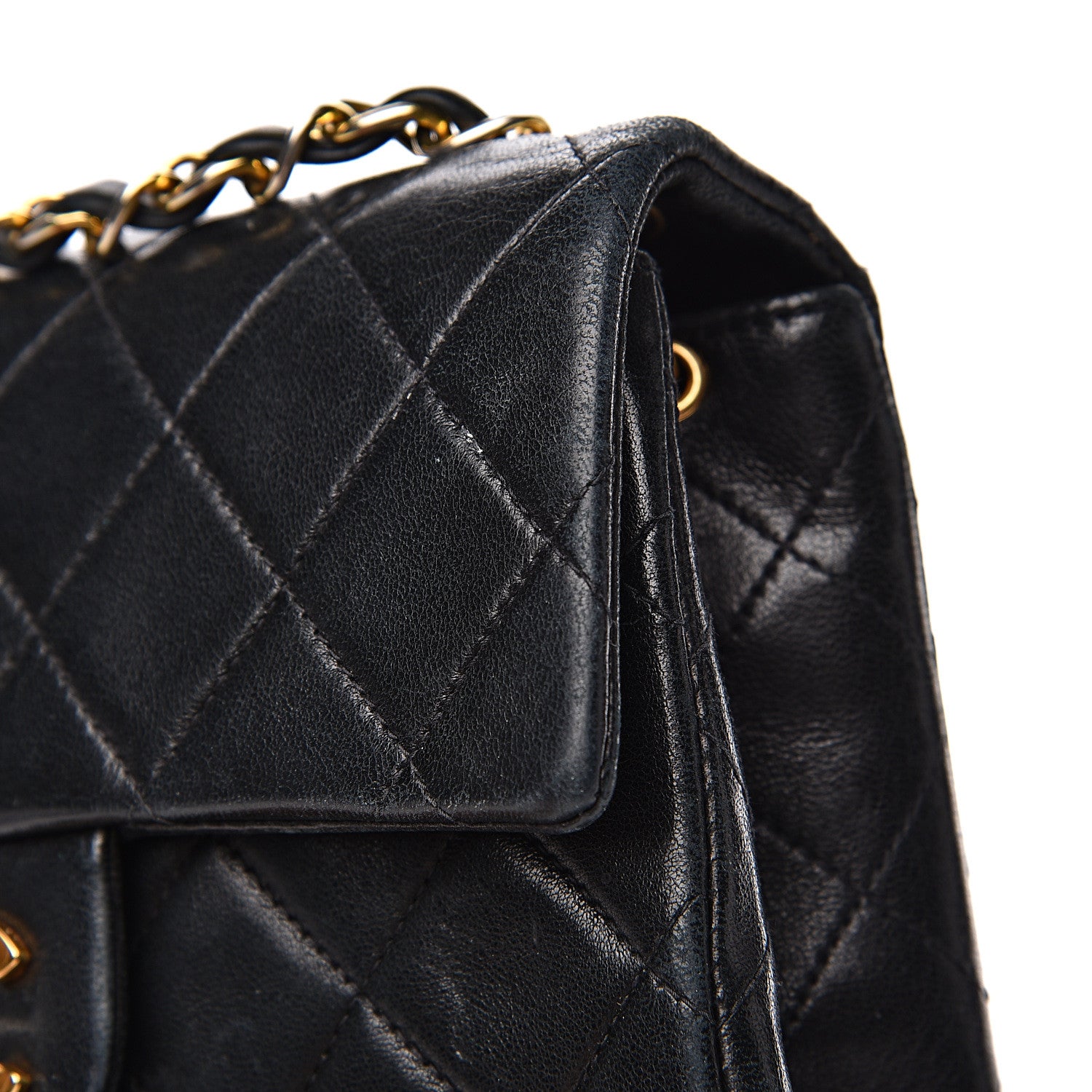Chanel Lambskin Quilted Mini Square Flap Black 12 of 17