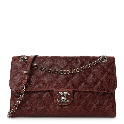 Chanel Crumpled Grained Calfskin Medium CC Crave Flap Brown 1 of 9