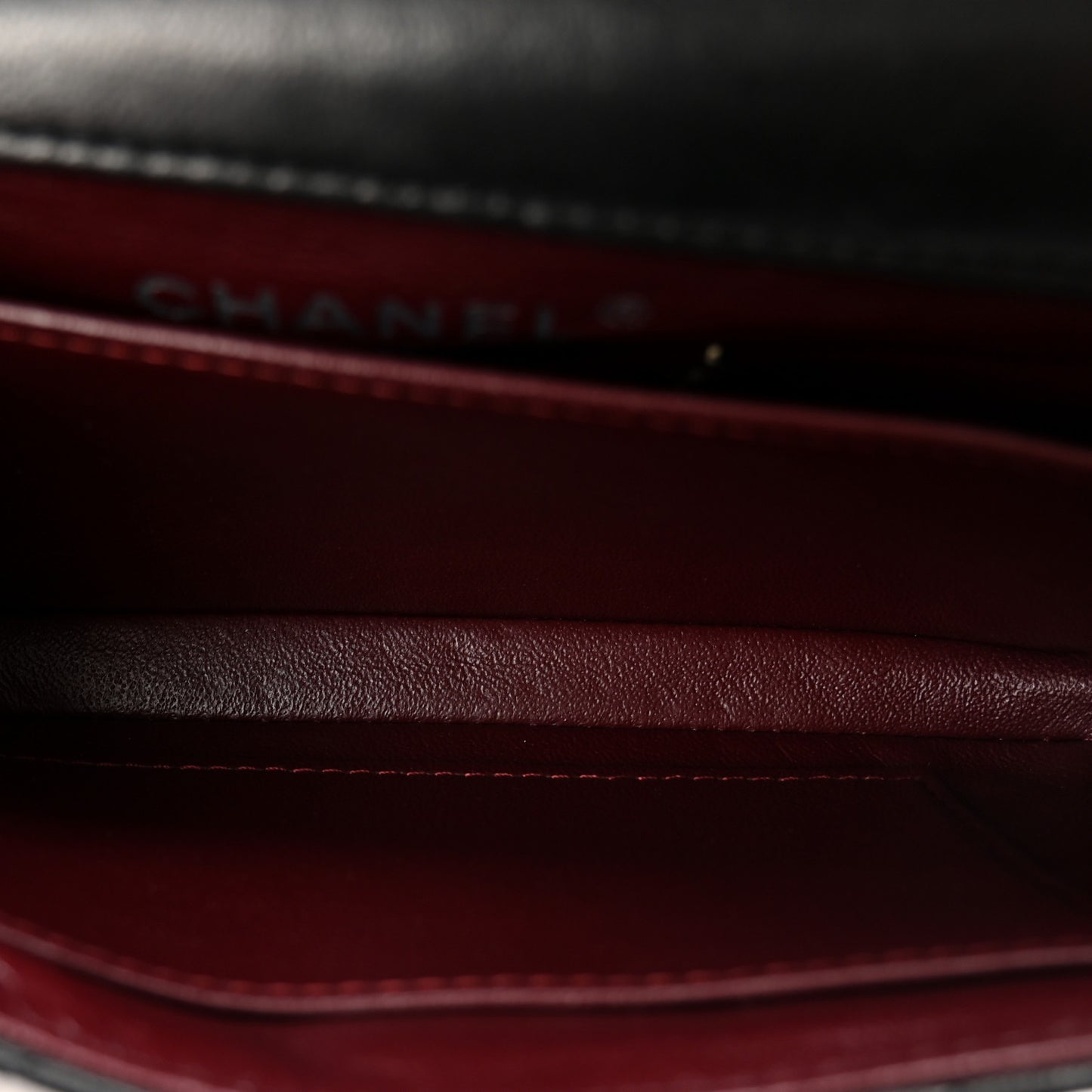 Lambskin Quilted Extra Mini Rectangular Flap Black