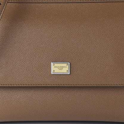 Dolce & Gabbana Dauphine Calfskin Medium Miss Sicily Satchel Caramello 9 of 9