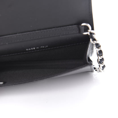 Chanel Caviar Camellia Embossed Chain Belt Bag Black 6 of 12