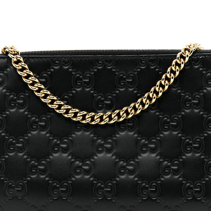 Gucci Guccissima Signature Wrist Wallet Black 7 of 9