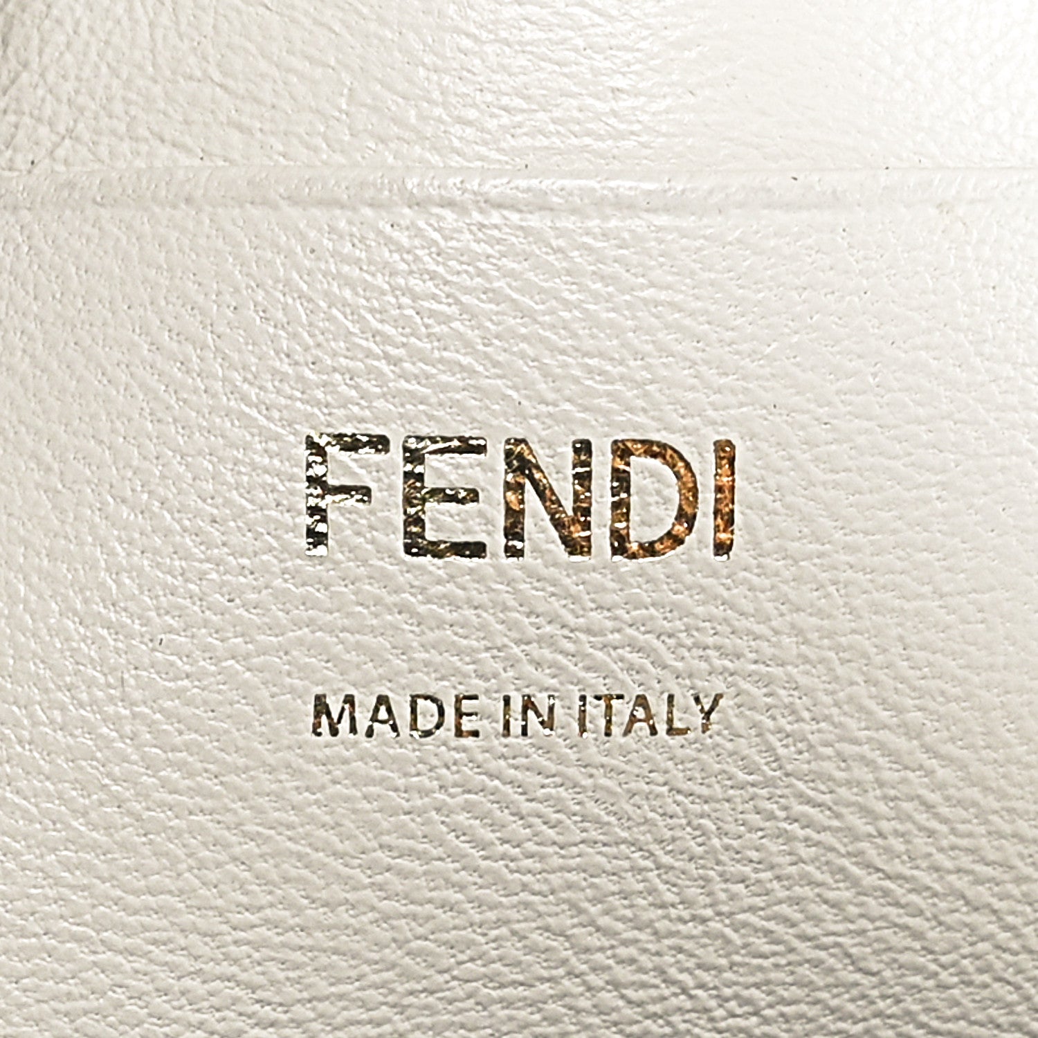 Fendi Nappa FF 1974 Embossed Mini Baguette White 6 of 10