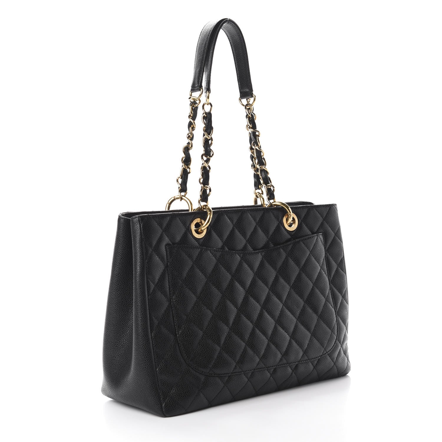 Chanel Caviar Quilted Grand Shopping Tote GST Black 3 of 11