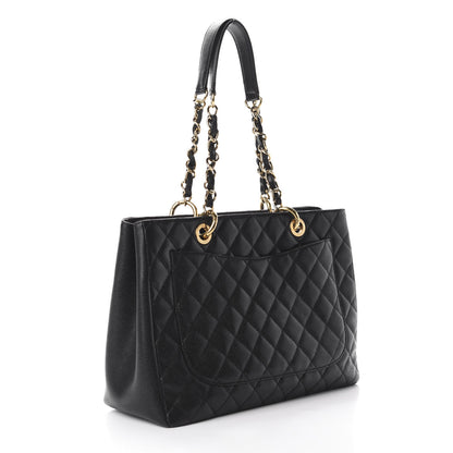 Chanel Caviar Quilted Grand Shopping Tote GST Black 3 of 11