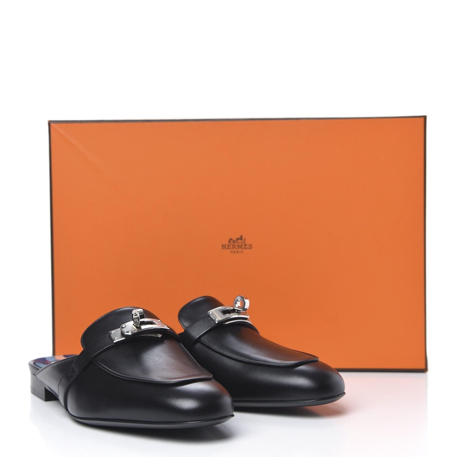Hermes Calfskin Oz Mules 35.5 Black 8 of 8