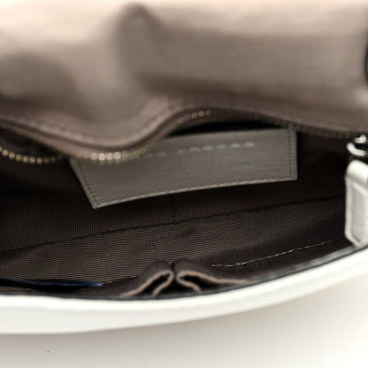 Marc Jacobs Pebbled Calfskin Star Patchwork Small Saddle Bag White Multicolor Almond 5 of 8