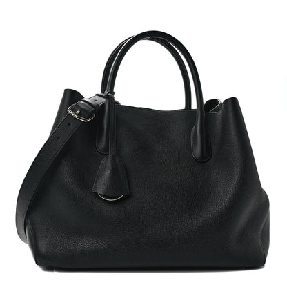 Christian Dior Supple Grained Calfskin Large Open Bar Tote Black 1 of 11