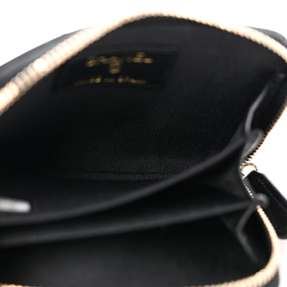 Chanel Lambskin Quilted Chanel 19 Zip Around Coin Purse Wallet Black 5 of 7