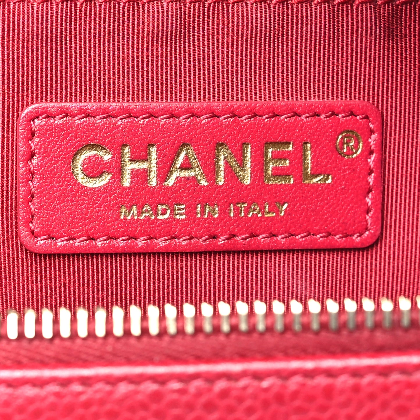 Caviar Quilted Mini Carry Around Bowling Bag Red