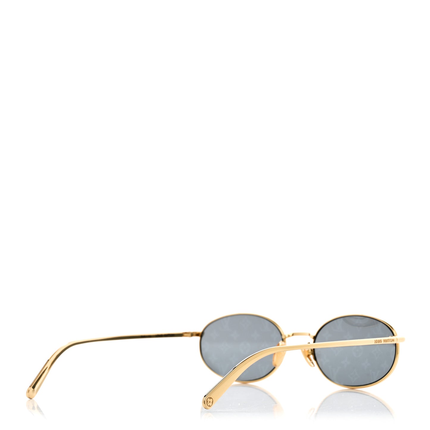 LV Bright Round Sunglasses Green