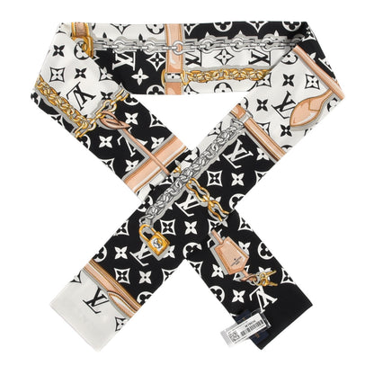 Louis Vuitton Silk Monogram Confidential Bandeau Black 1 of 4