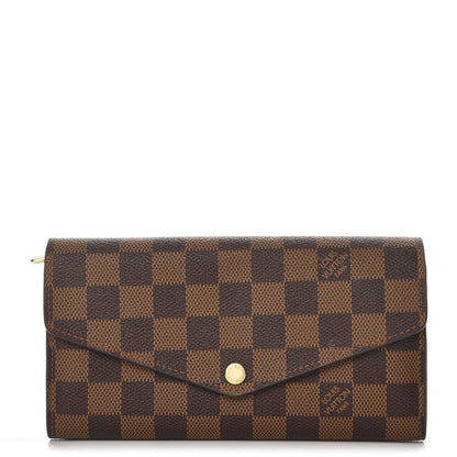 Louis Vuitton Damier Ebene Sarah Wallet NM 1 of 6