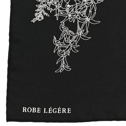 Hermes Silk Robe Legere Scarf 90 Black White 3 of 7