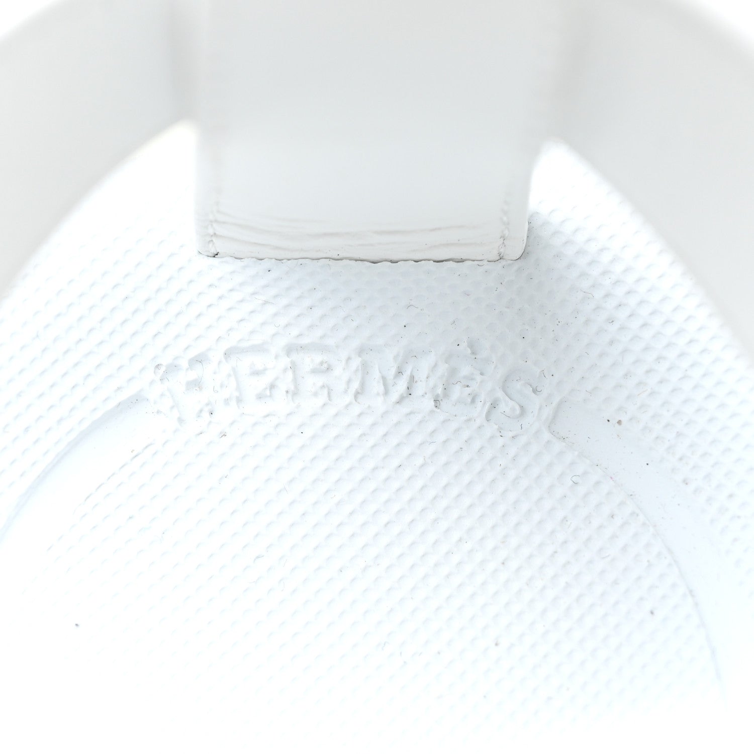 Hermes Calfskin Womens Enid Sandals 37 White 9 of 10