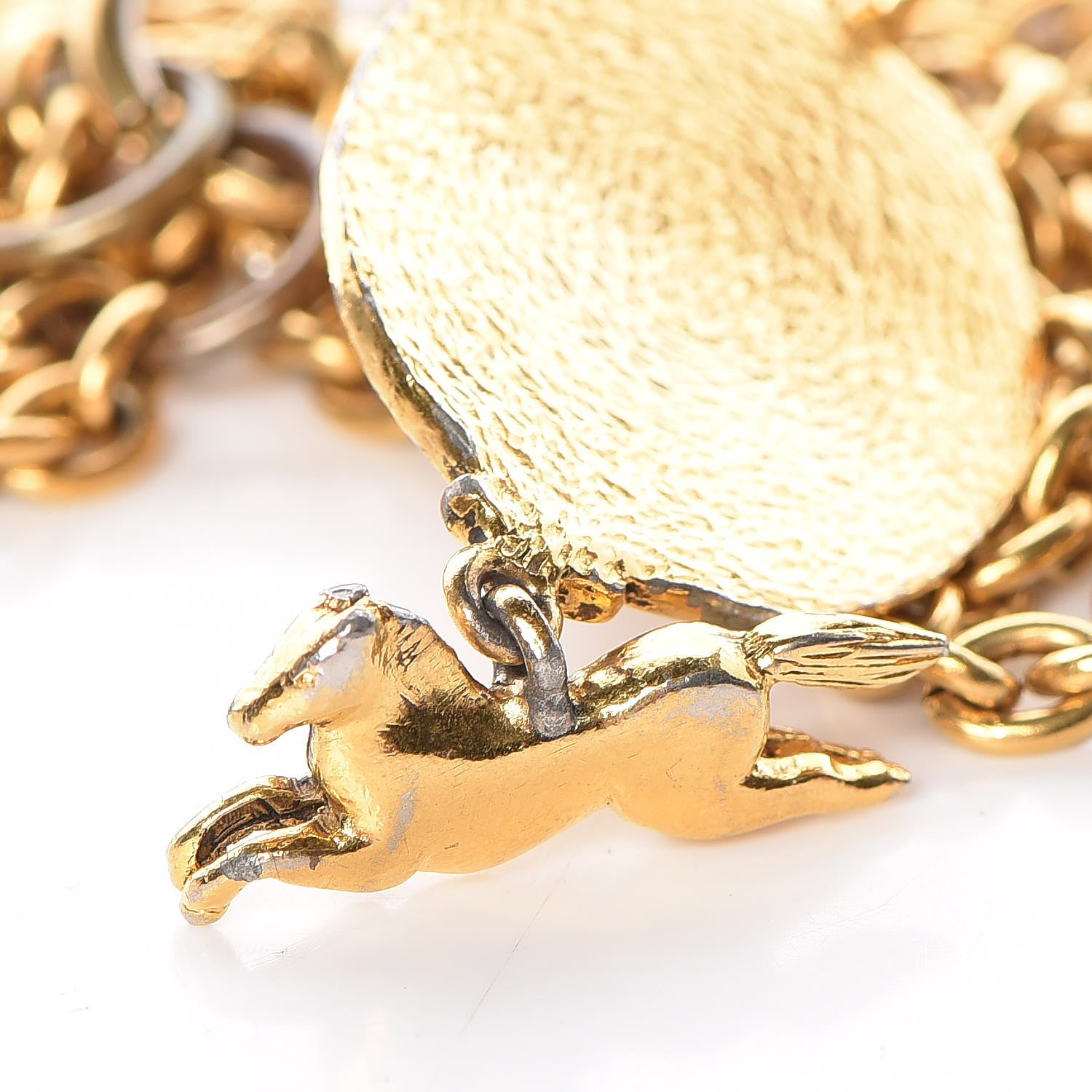 Chanel CC Medallion Multi Strand Long Necklace in Gold 5 of 7