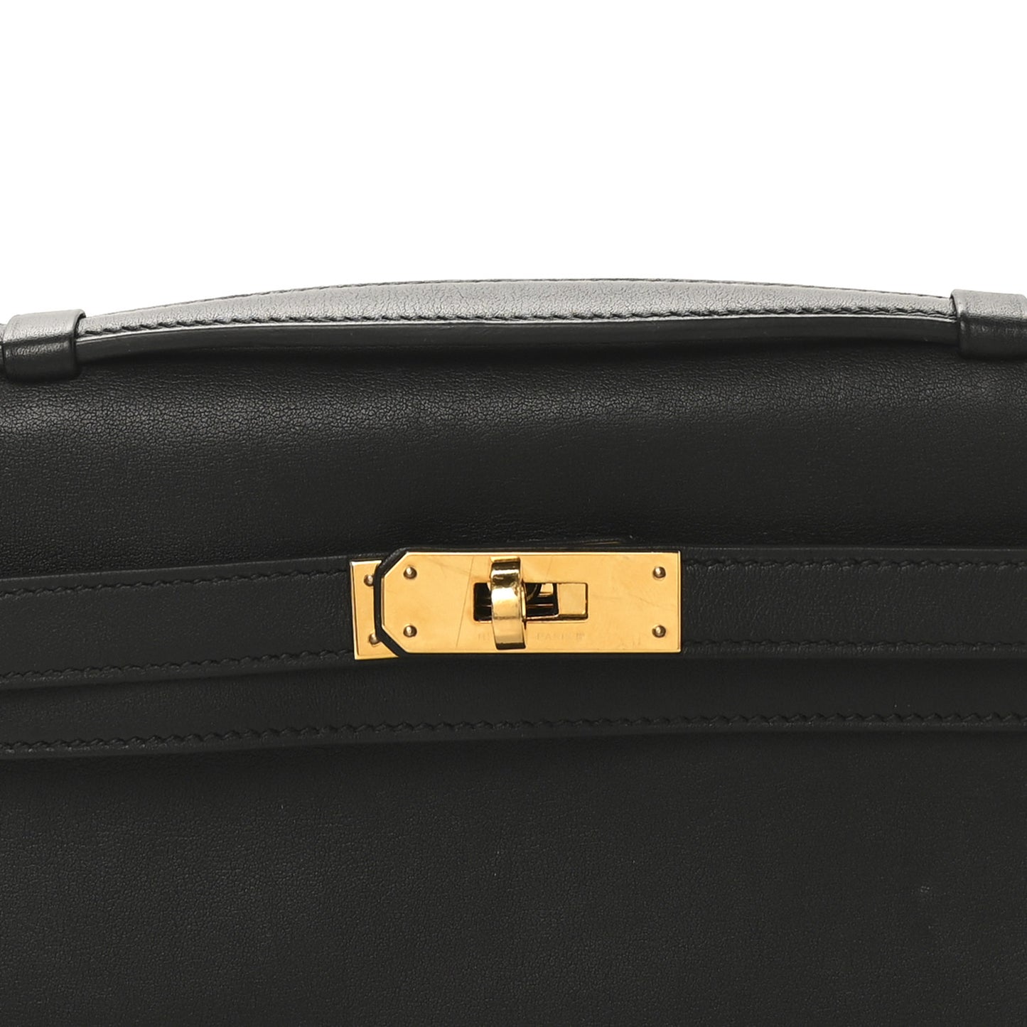 Swift Kelly Cut Clutch Pochette Black