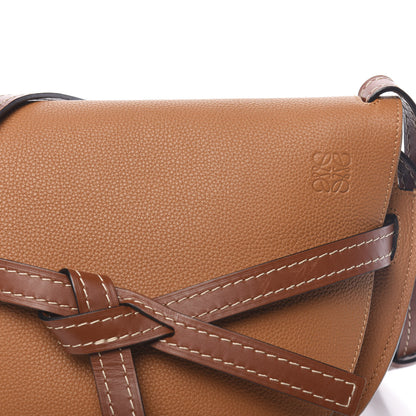 Loewe Grained Calfskin Small Gate Crossbody Bag Caramel Pecan 9 of 9