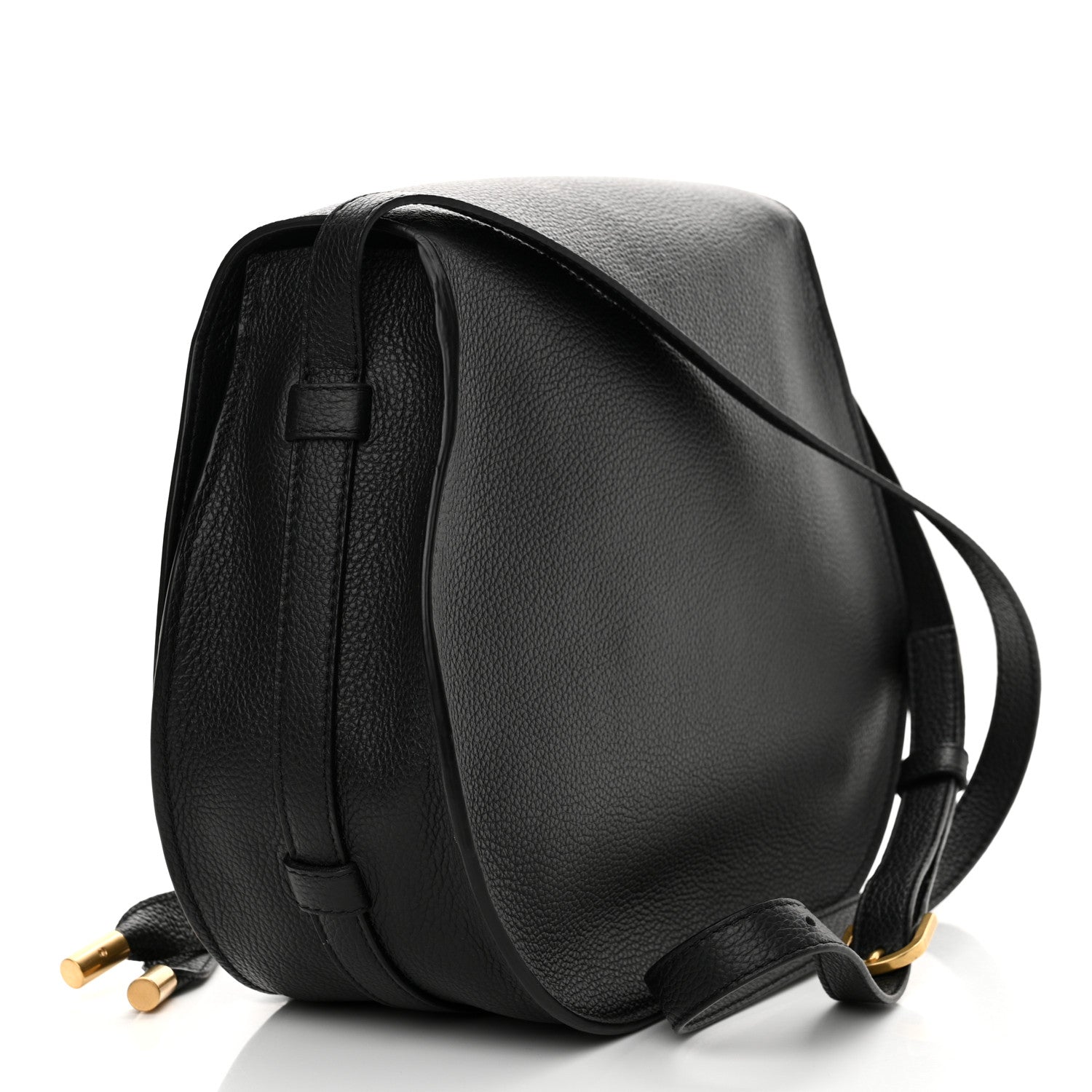 Chloe Calfskin Medium Marcie Round Crossbody Bag Black 3 of 10