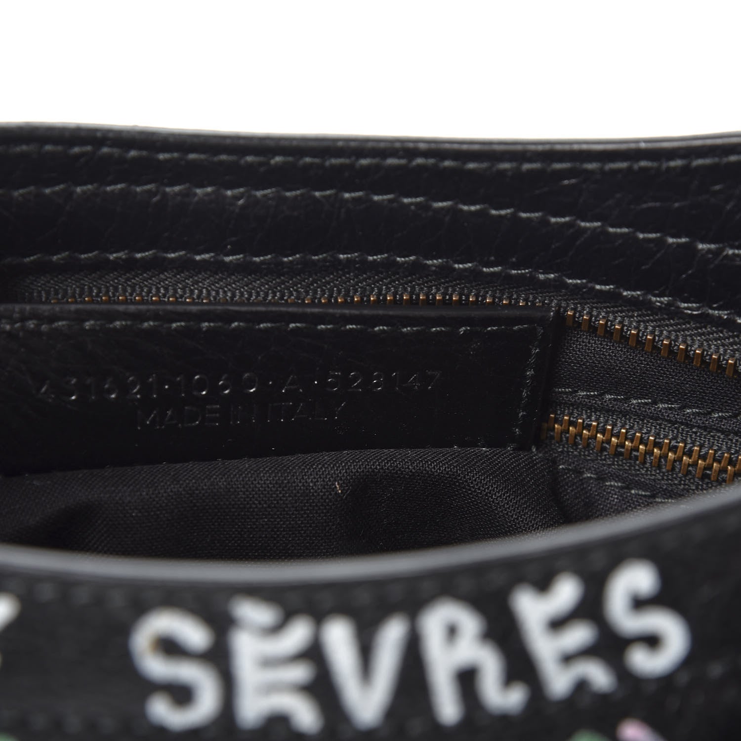 Balenciaga Agneau Graffiti All Over Classic Hardware S City Black Multicolor 8 of 10