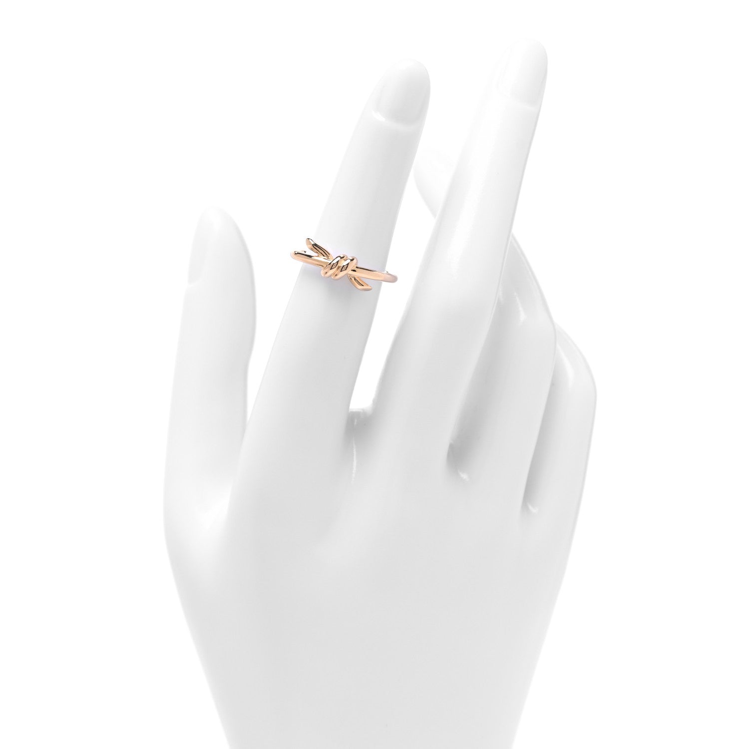 Tiffany 18K Rose Gold Knot Ring 49 5 2 of 4
