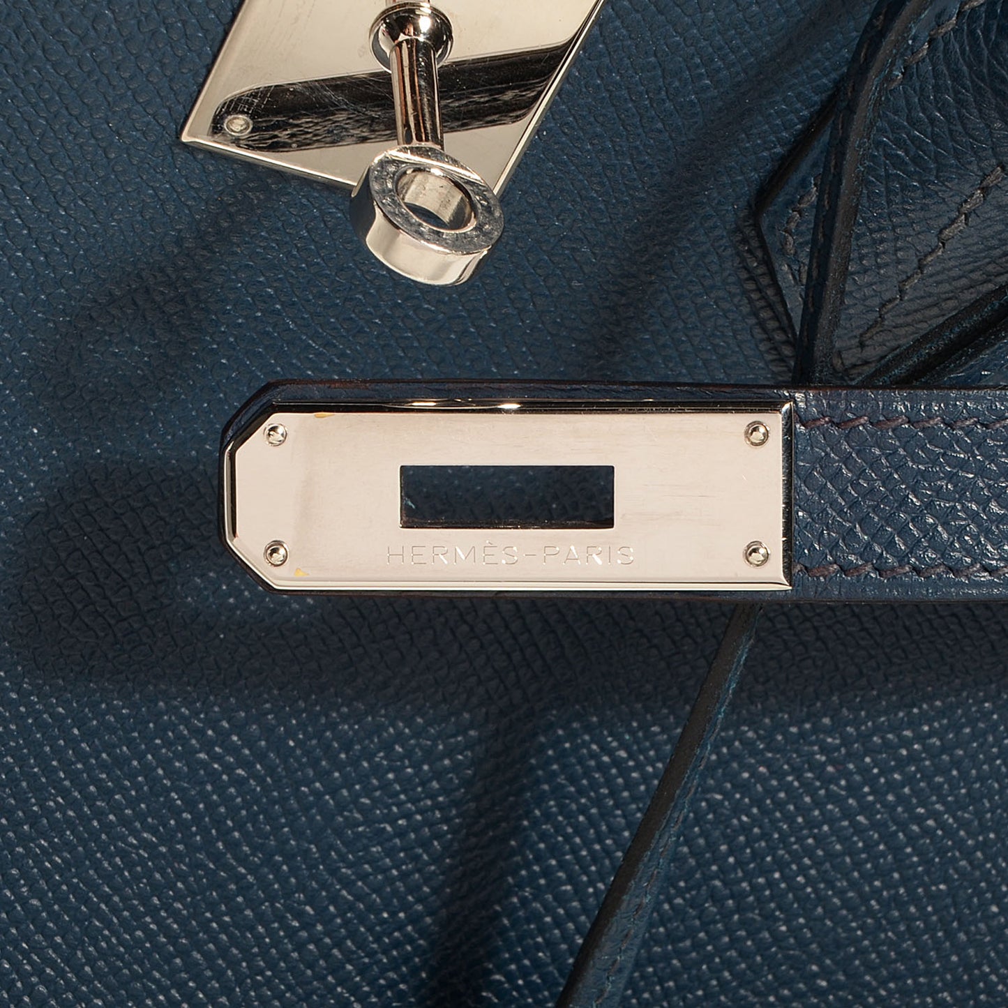 Epsom Birkin 30 Bleu de Prusse