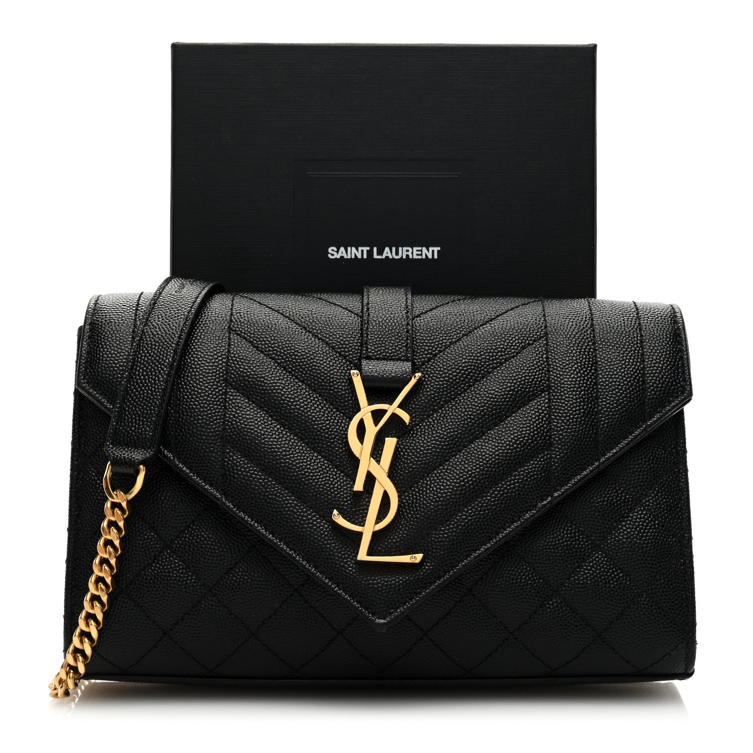 Saint Laurent Grain De Poudre Textured Mixed Matelasse Triquilt Small Monogram Satchel Black 10 of 10