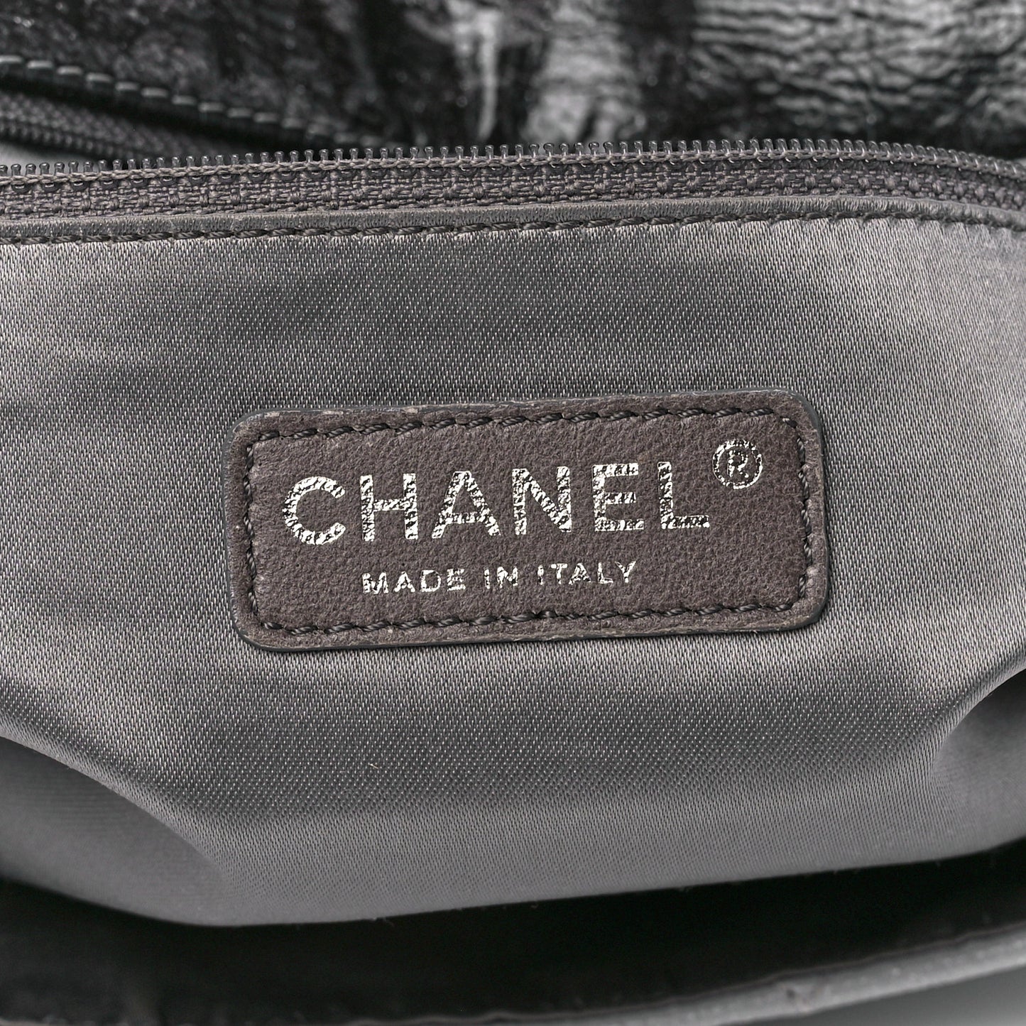 Vinyl Quilted Jumbo Melrose Degrade Flap Black