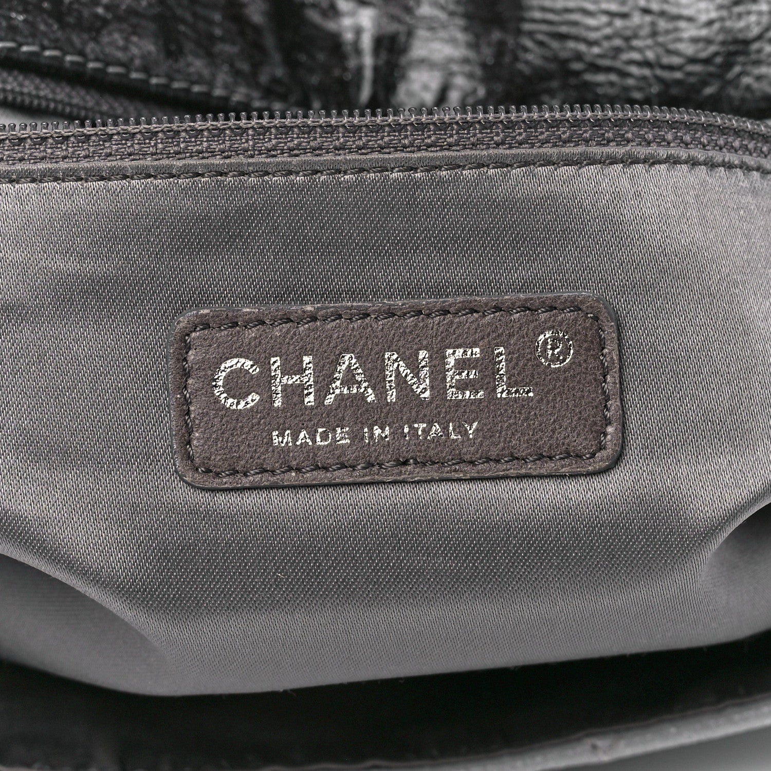 Chanel Vinyl Quilted Jumbo Melrose Degrade Flap Black 6 of 11