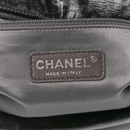 Chanel Vinyl Quilted Jumbo Melrose Degrade Flap Black 6 of 11