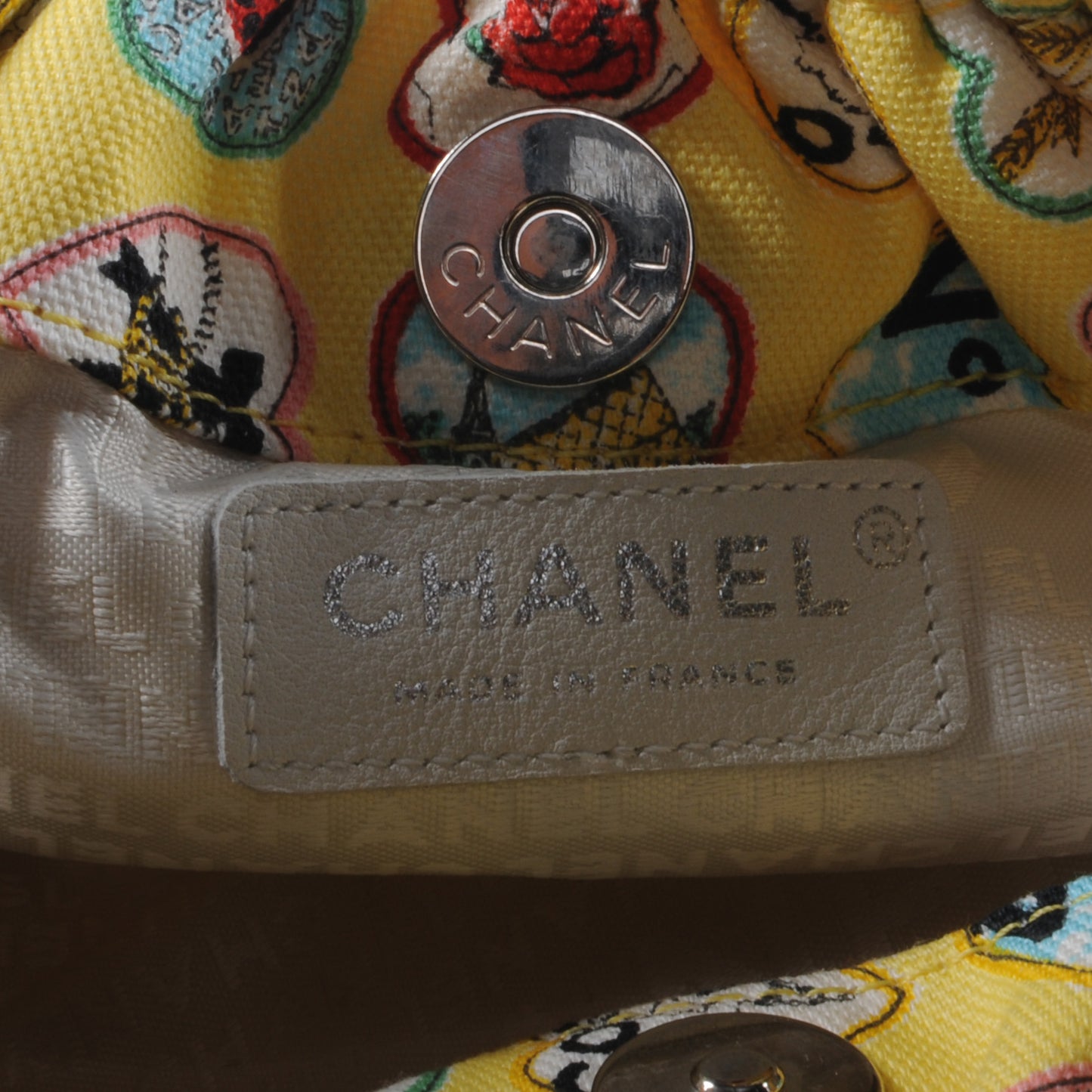 Canvas Coco Hearts Shoulder Bag Yellow
