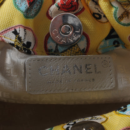 Chanel Canvas Coco Hearts Shoulder Bag Yellow 11 of 29