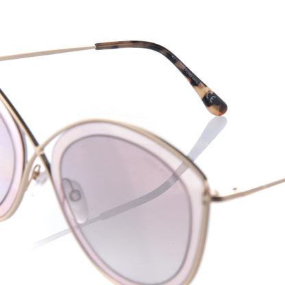 Tom Ford Sascha 02 Round Sunglasses TF604 Gold Tortoise 6 of 8