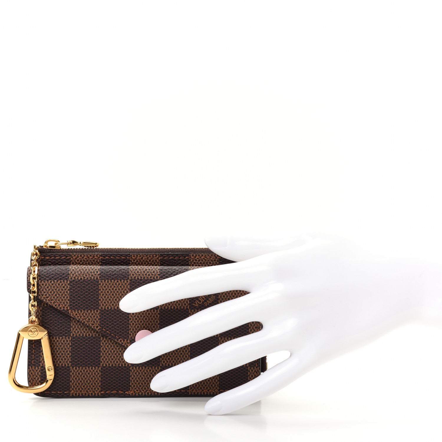 Louis Vuitton Damier Ebene Recto Verso Card Holder Rose Ballerine 2 of 7