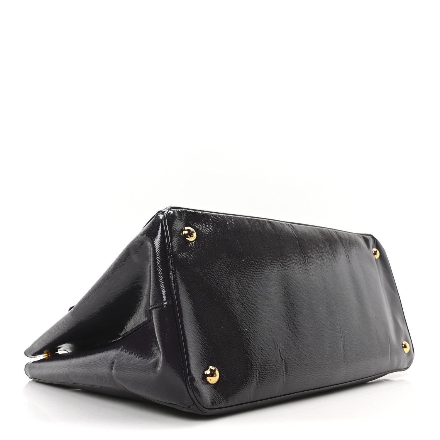 Prada Saffiano Vernice Large Tote Uva 3 of 9