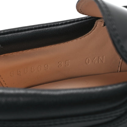 Gucci Magnum Calfskin Nappa Samoa Womens Horsebit Platform Chunky Lug Sole 40mm Loafers 35 Black 8 of 10