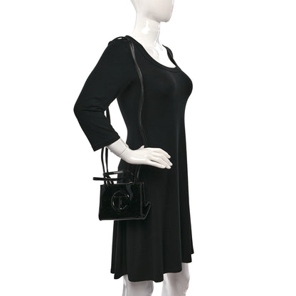 Telfar Patent Vegan Leather Small Shopping Bag Black 2 of 8