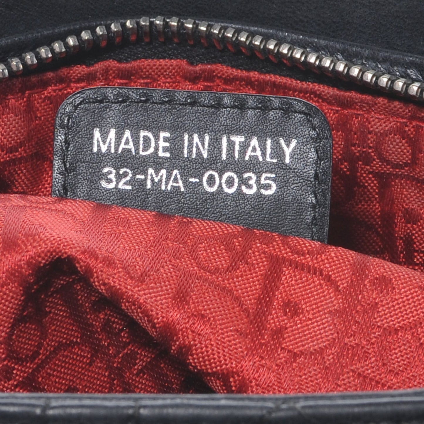Lambskin Cannage Medium Lady Dior Black