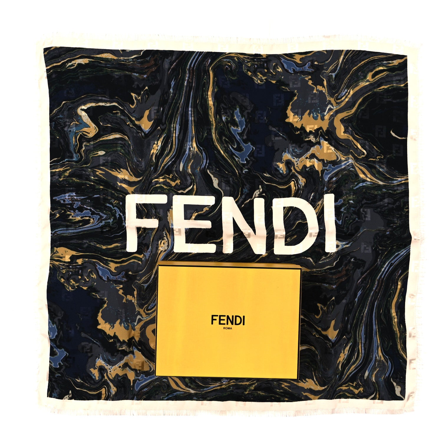 Fendi Silk FF Scarf Multicolor 4 of 4