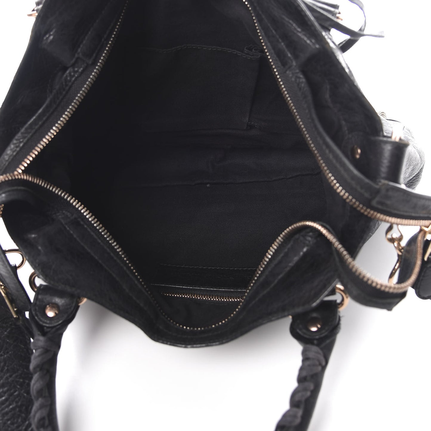 Agneau Giant 12 Rose Gold Hardware Town Black