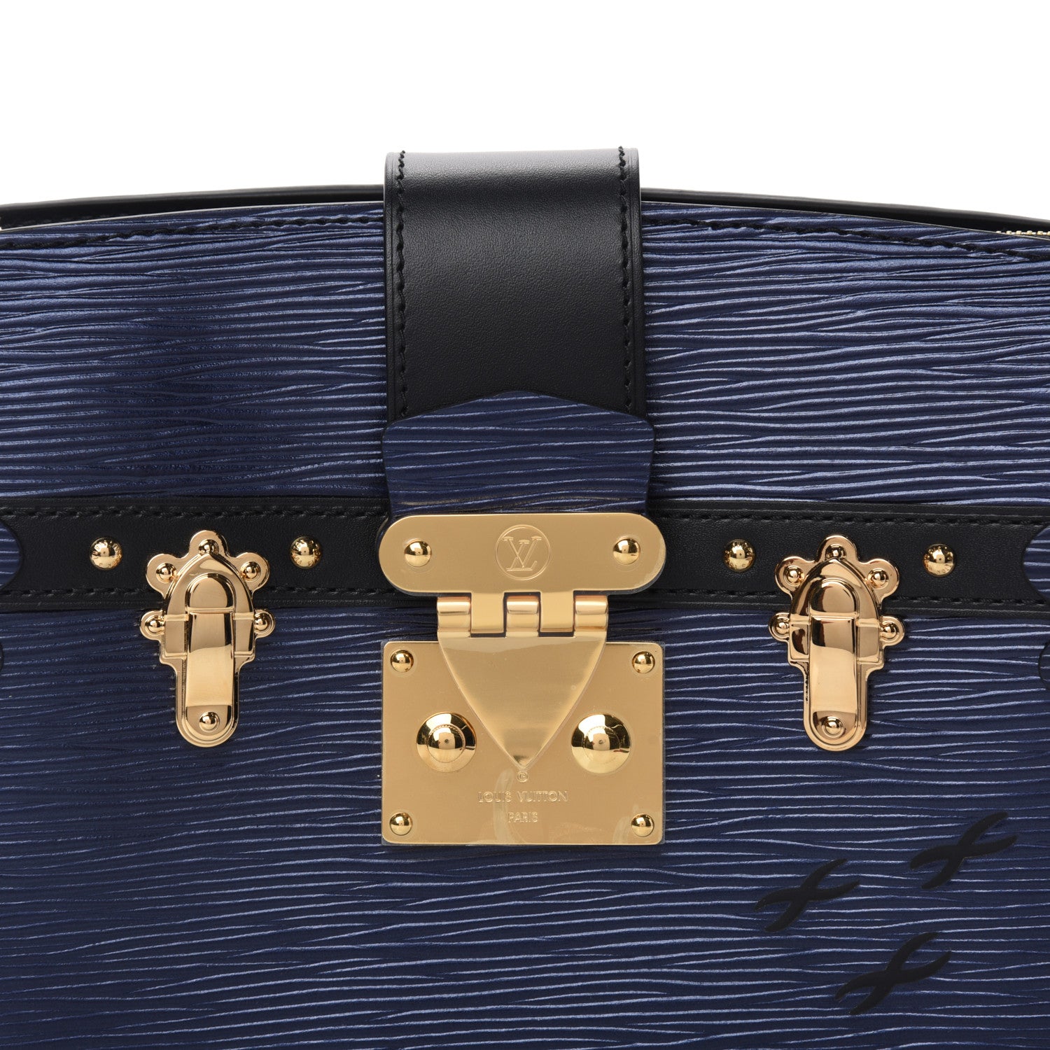Louis Vuitton Epi Trunk Clutch Blue 7 of 9